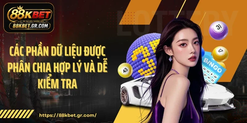 Các phần dữ liệu được phân chia hợp lý và dễ kiểm tra