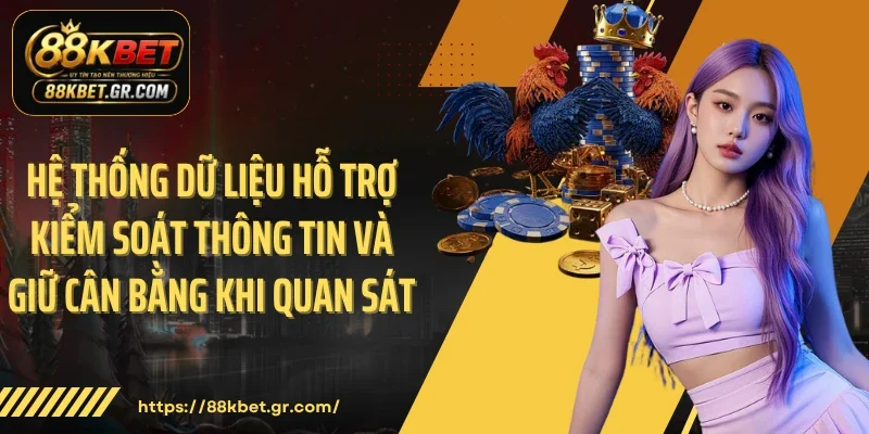 Hệ thống hiển thị trực tiếp hình ảnh trận đấu cùng dữ liệu theo dõi diễn biến