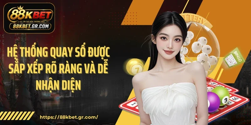 Hệ thống quay số được sắp xếp rõ ràng và dễ nhận diện