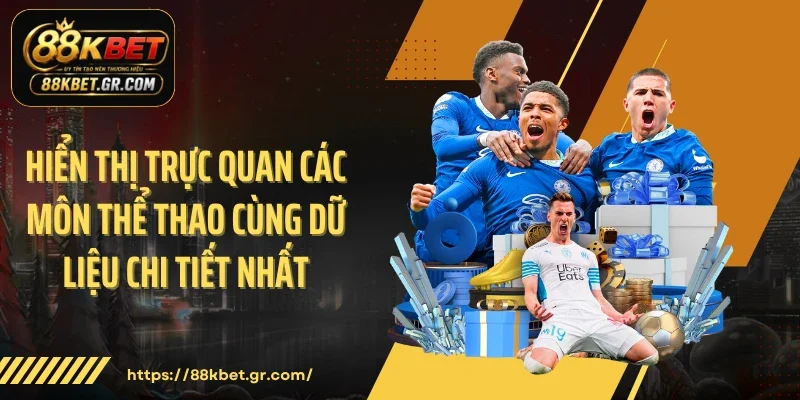 Hiển thị trực quan các môn thể thao cùng dữ liệu chi tiết nhất