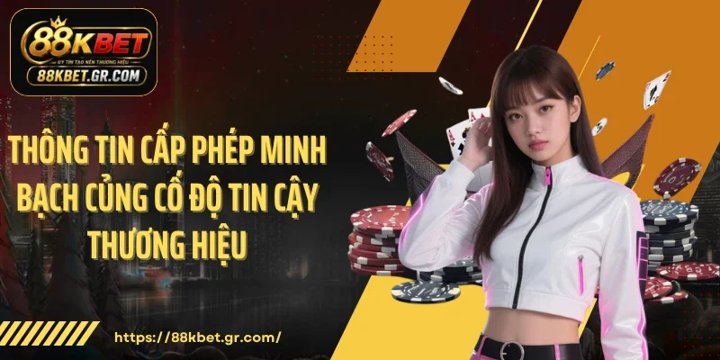 Thông tin giấy phép cho thấy nền tảng được quản lý rõ ràng